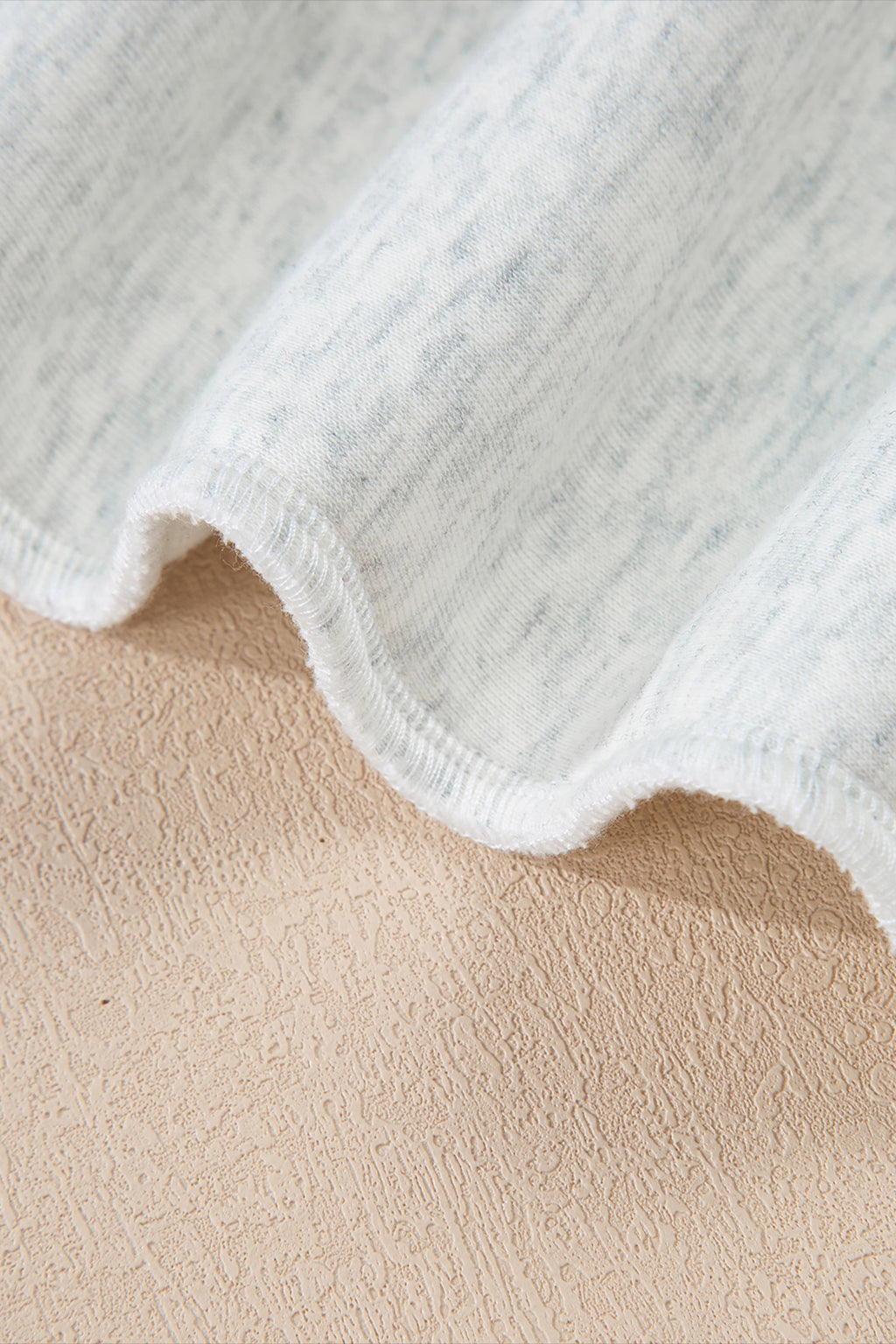 Apricot Oversize Drop Shoulder Reversible Mock Neck Sweatshirt