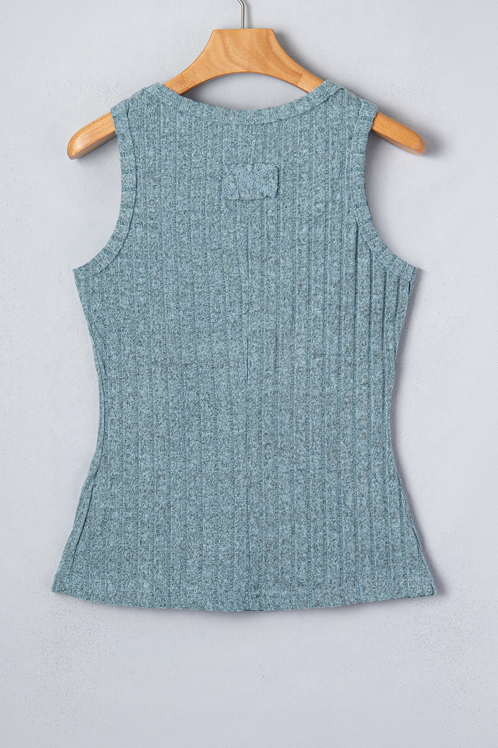 Bonbon Slim Ribbed Mineral Wash Tank Top