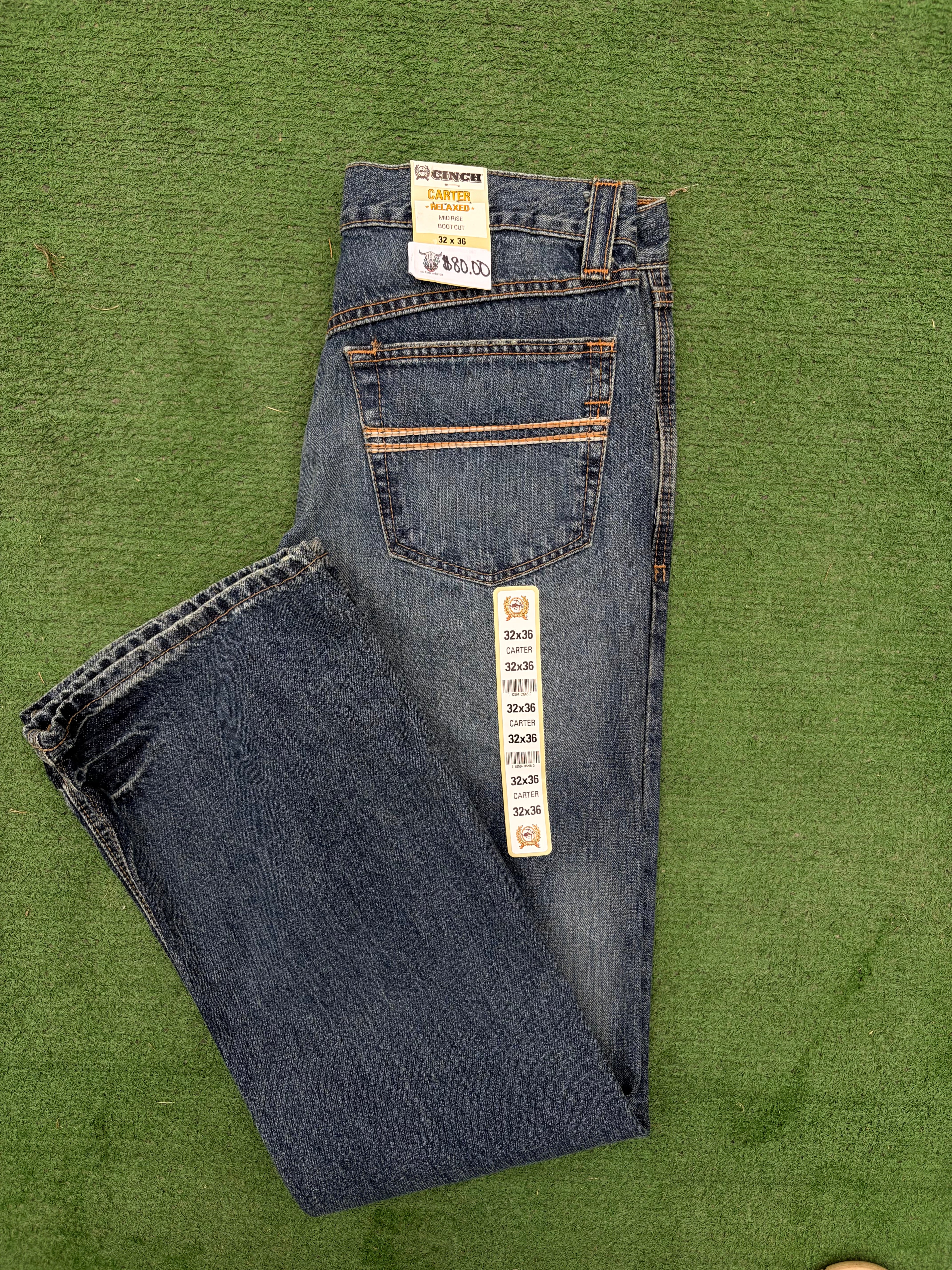 Cinch Carter Medium Stonewash Relaxed Fit Boot Cut Jean