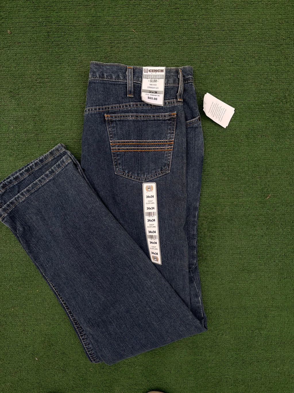 CINCH SILVER LABEL SLIM FIT MID RISE