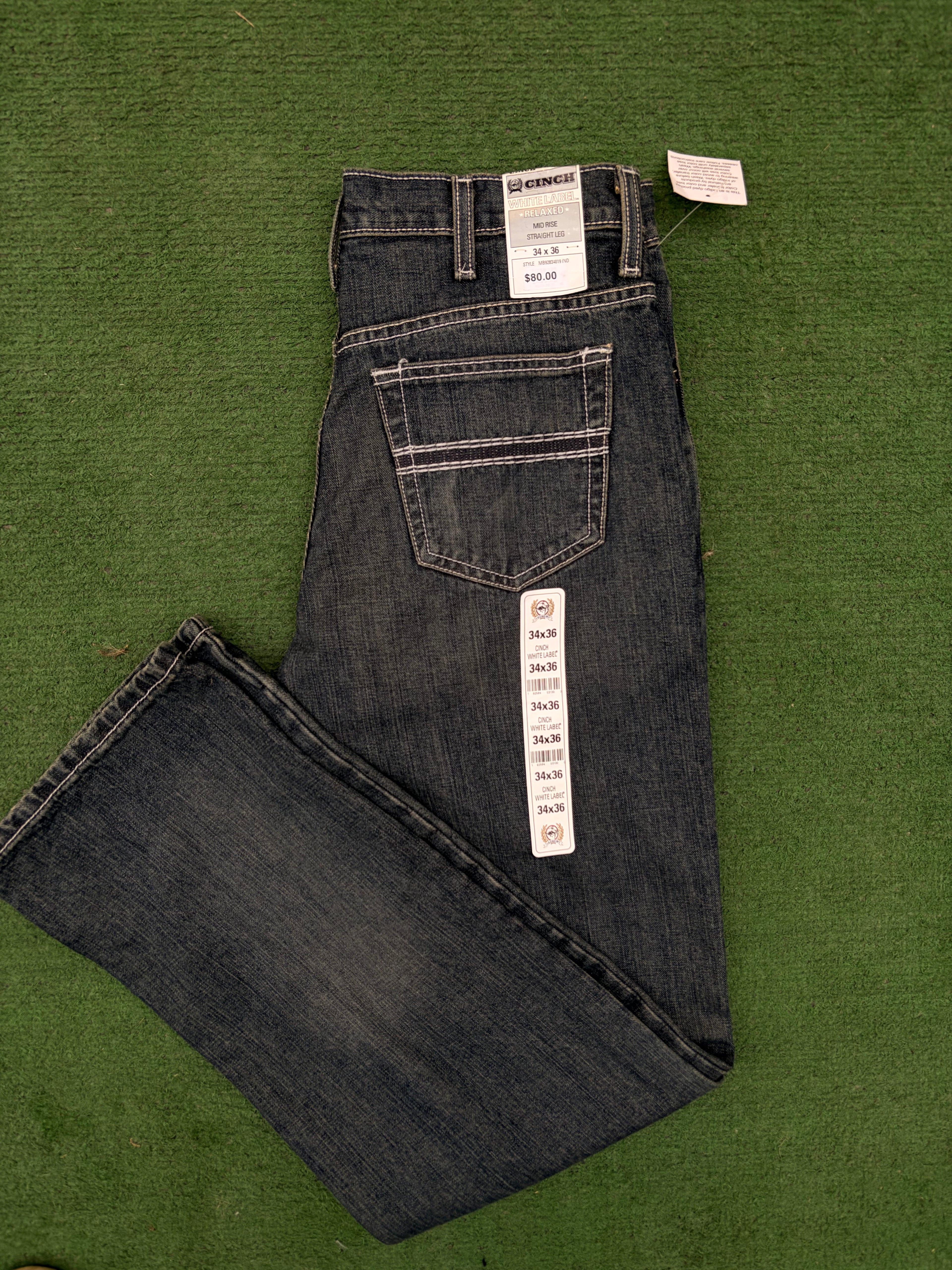 Cinch Men's White Label Dark Stone