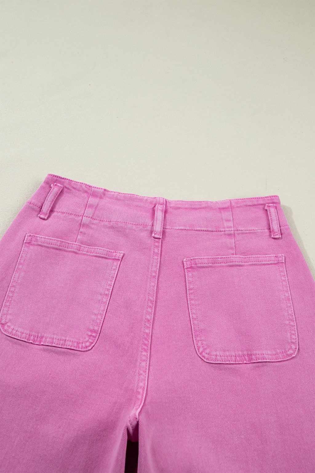 Black 2-Button High Waist Flared Bottom Jeans