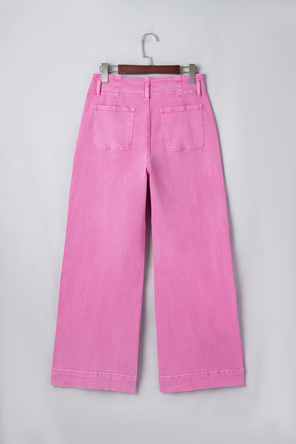 Black 2-Button High Waist Flared Bottom Jeans