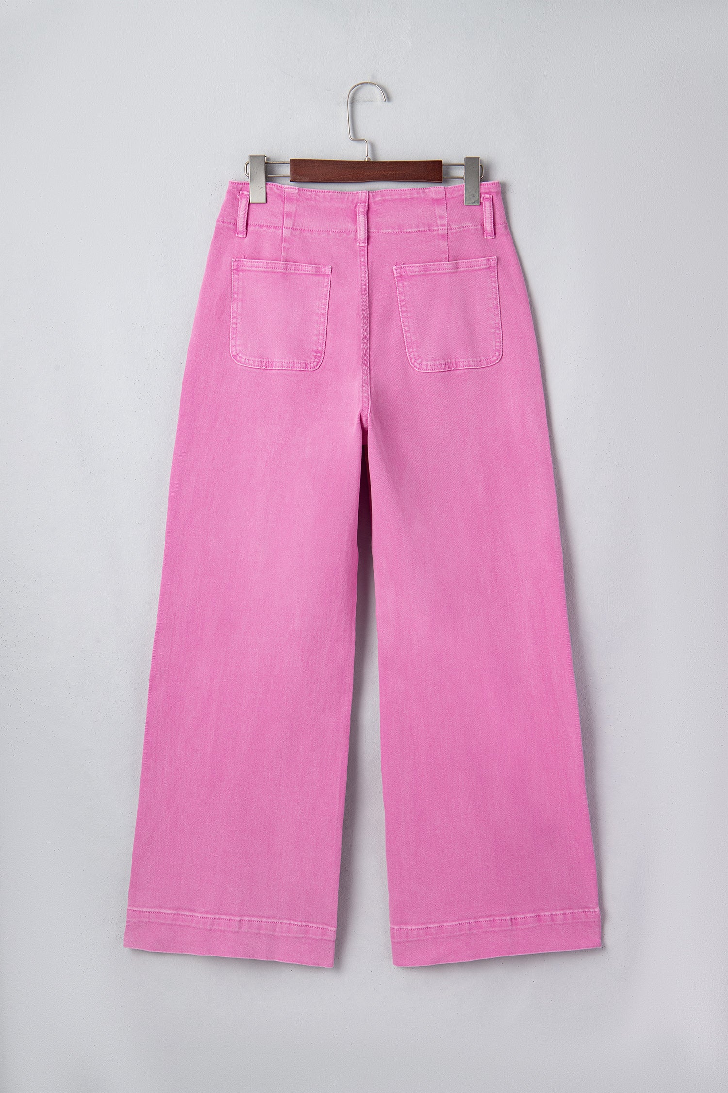 Black 2-Button High Waist Flared Bottom Jeans