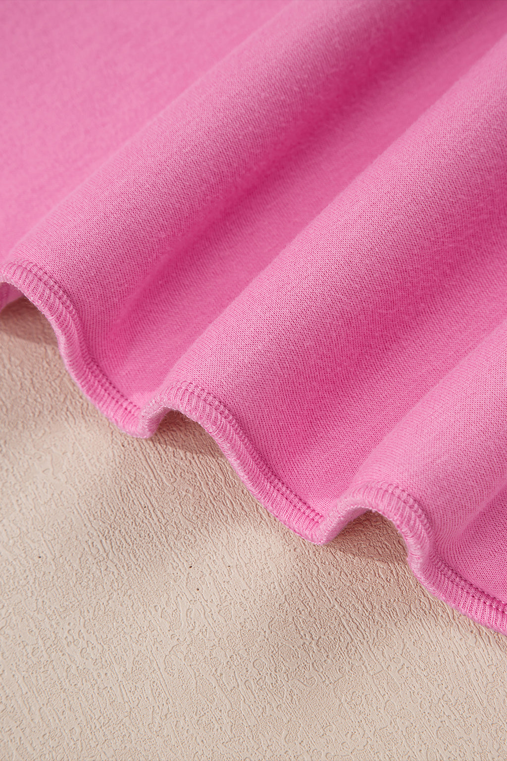 Apricot Oversize Drop Shoulder Reversible Mock Neck Sweatshirt