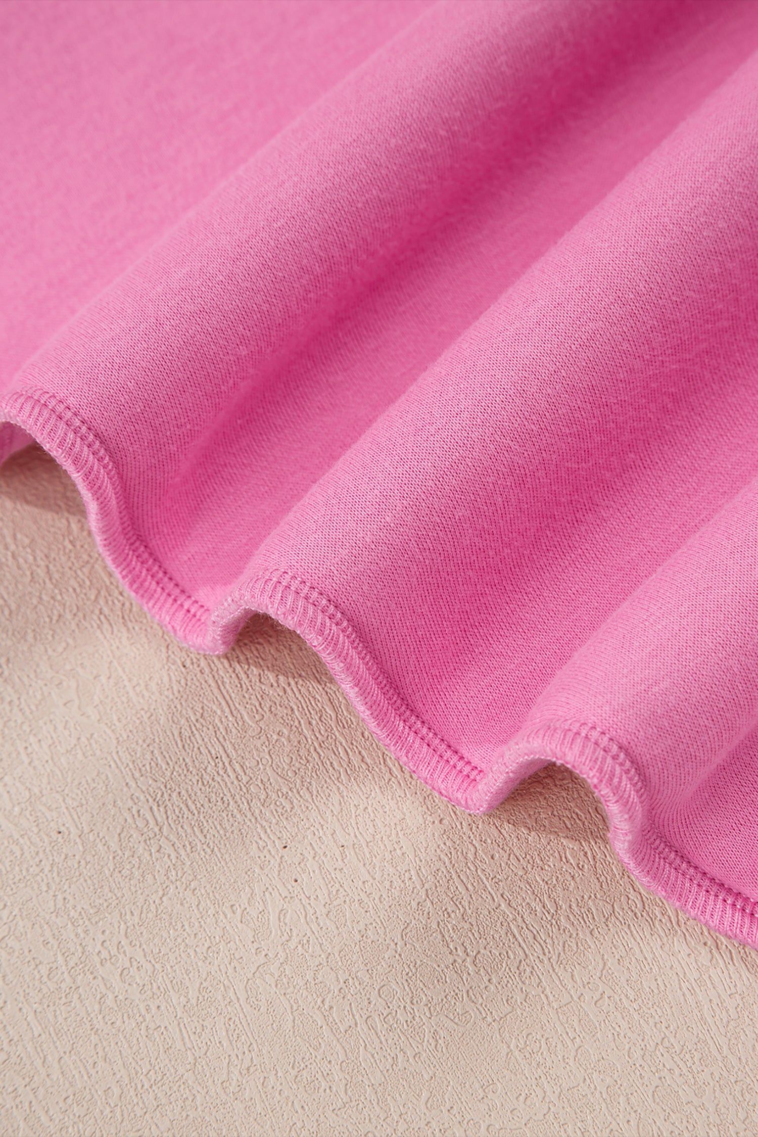 Apricot Oversize Drop Shoulder Reversible Mock Neck Sweatshirt