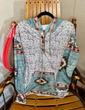Aztec Pull over Sweatshirt