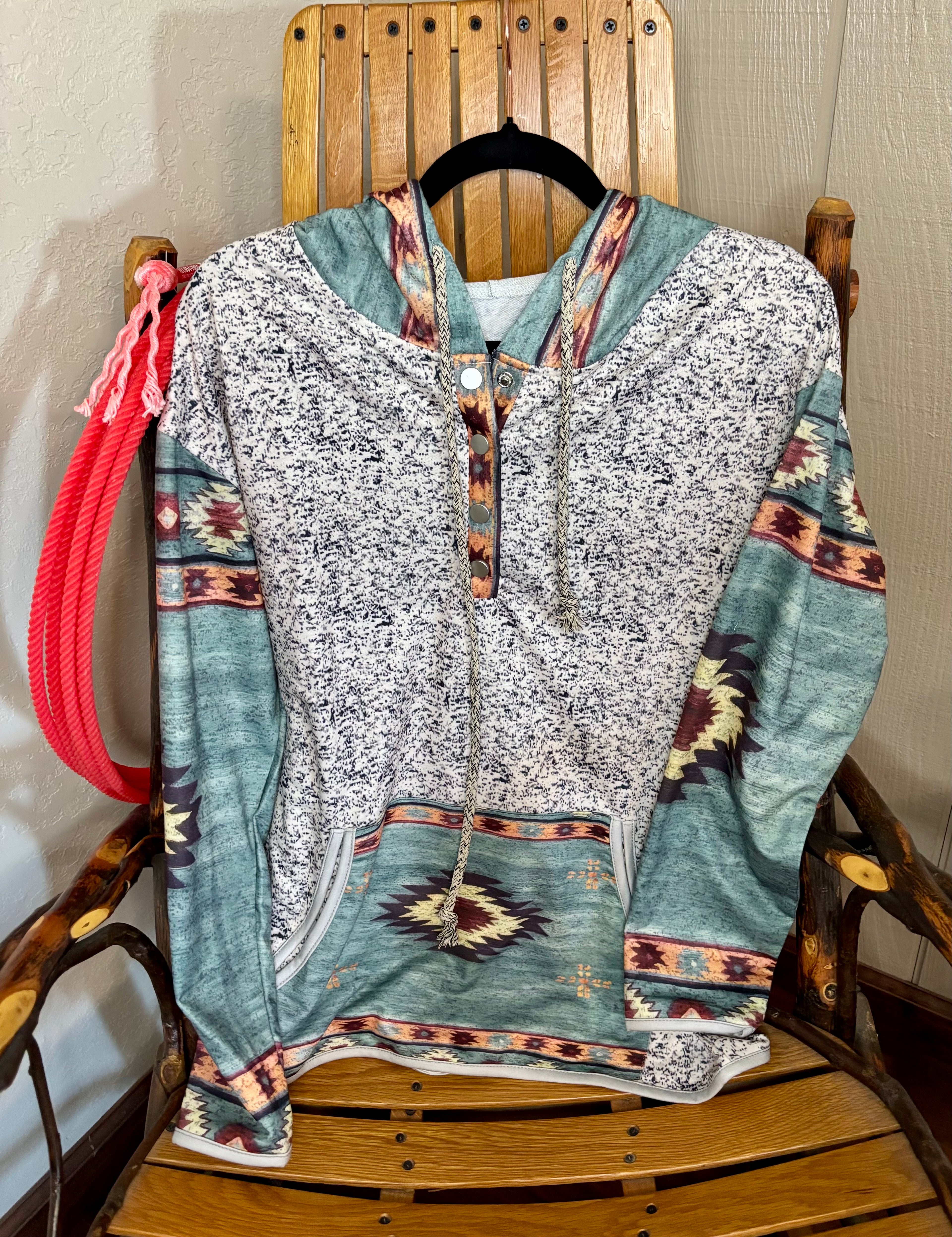 Aztec Pull over Sweatshirt