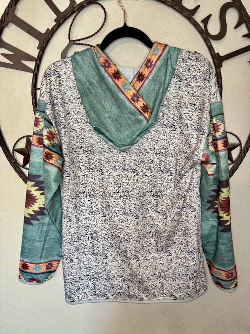 Aztec Pull over Sweatshirt