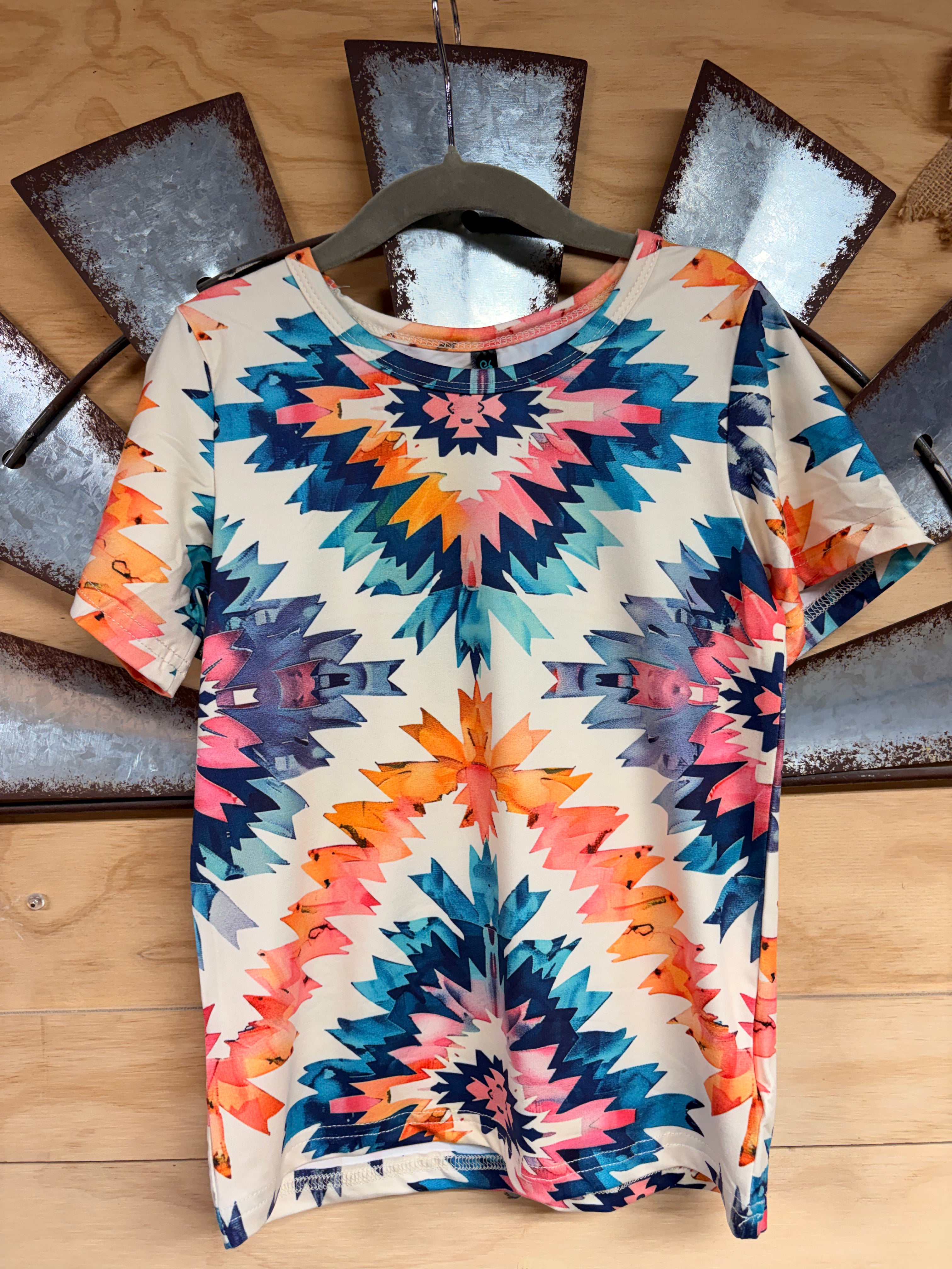 Desert Sunburst Youth Aztec Top