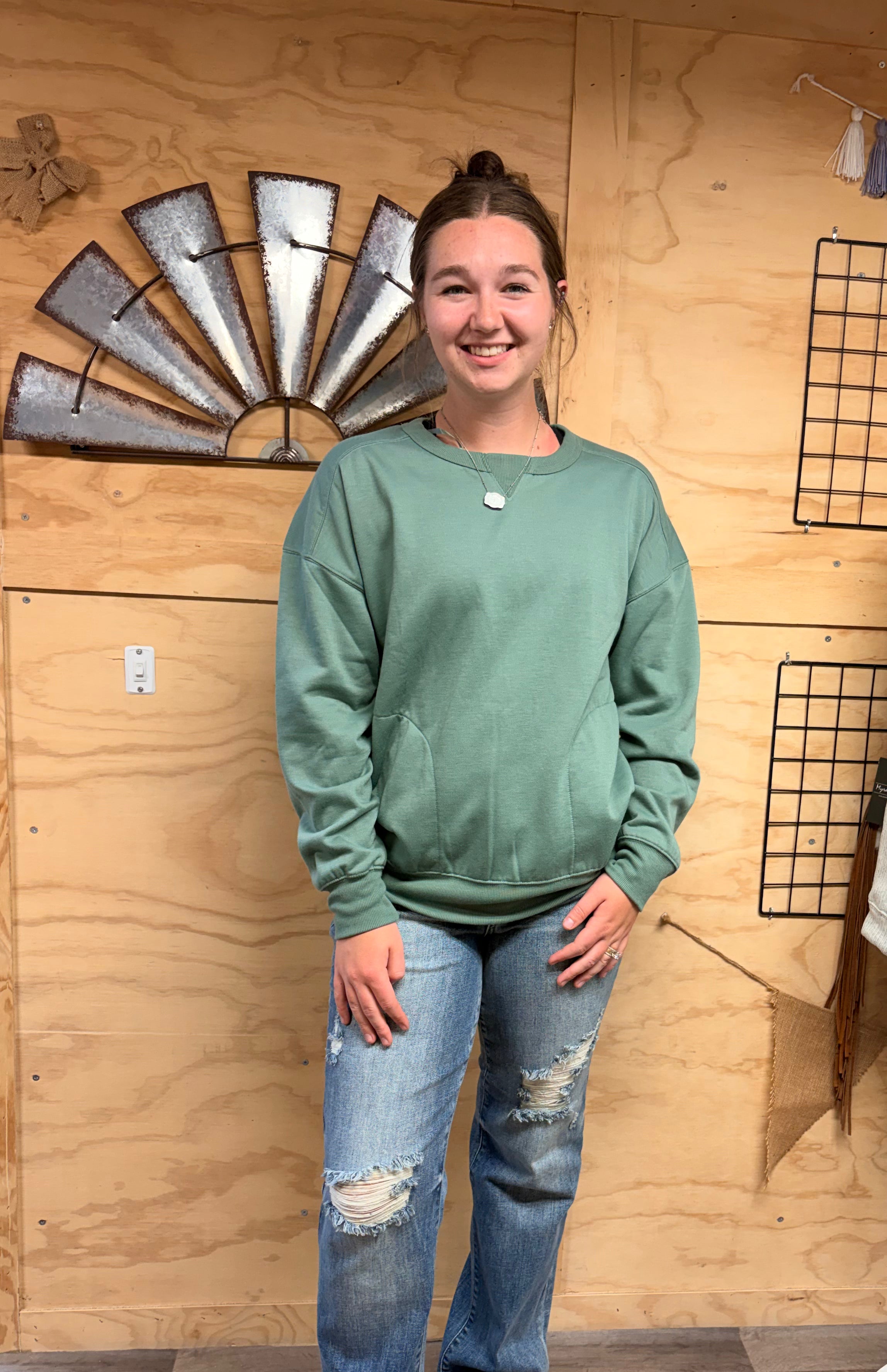 Trailside Pocket Crewneck