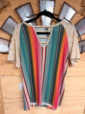 Striped V-Neck Top