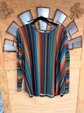 Desert Horizon Striped Long Sleeve Top