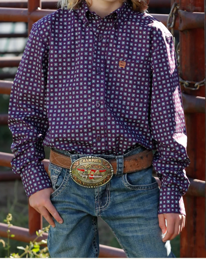 Boy's Cinch Button-Down Western Shirt
