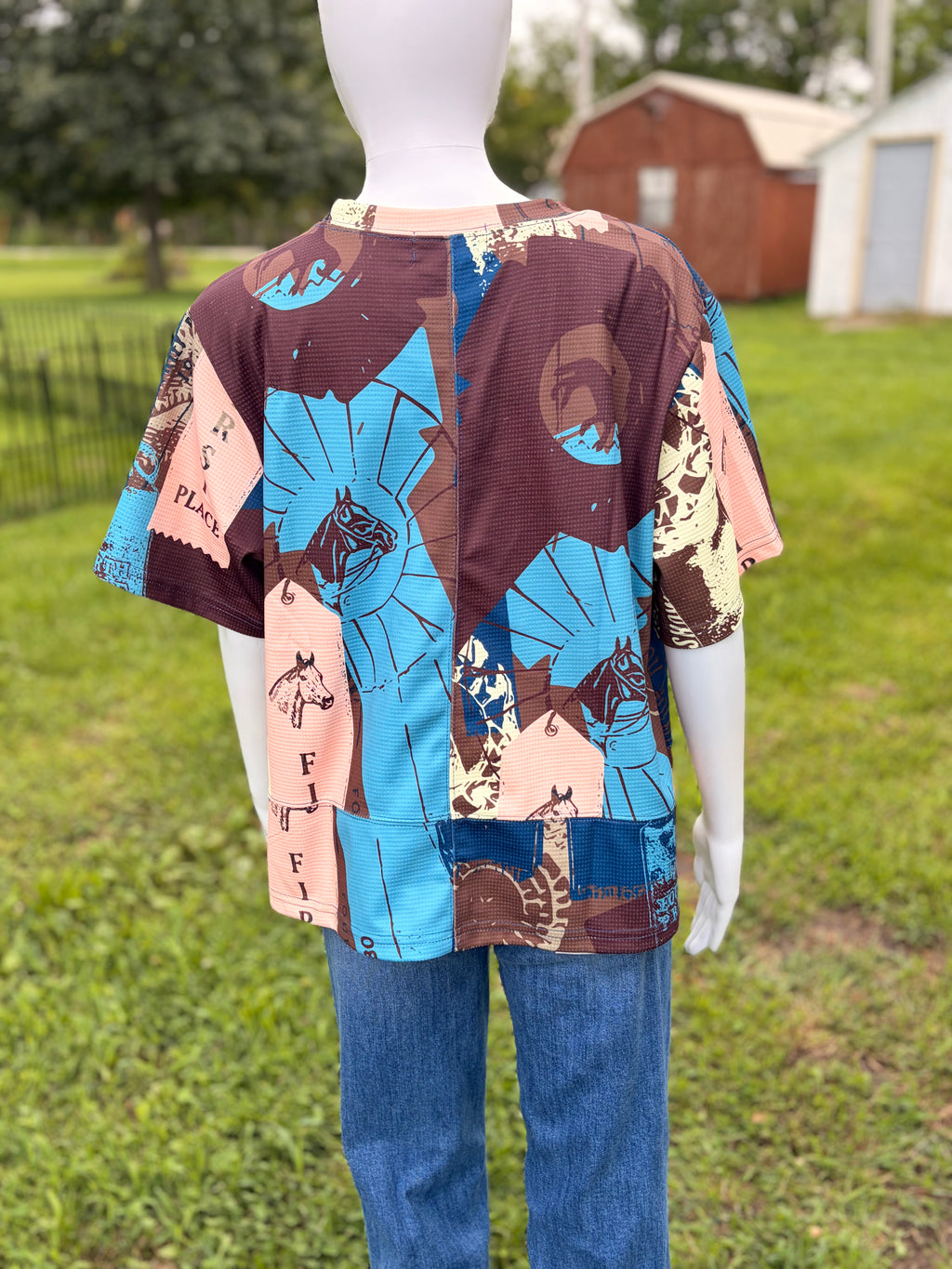 Blue Ribbon Rodeo Graphic Top
