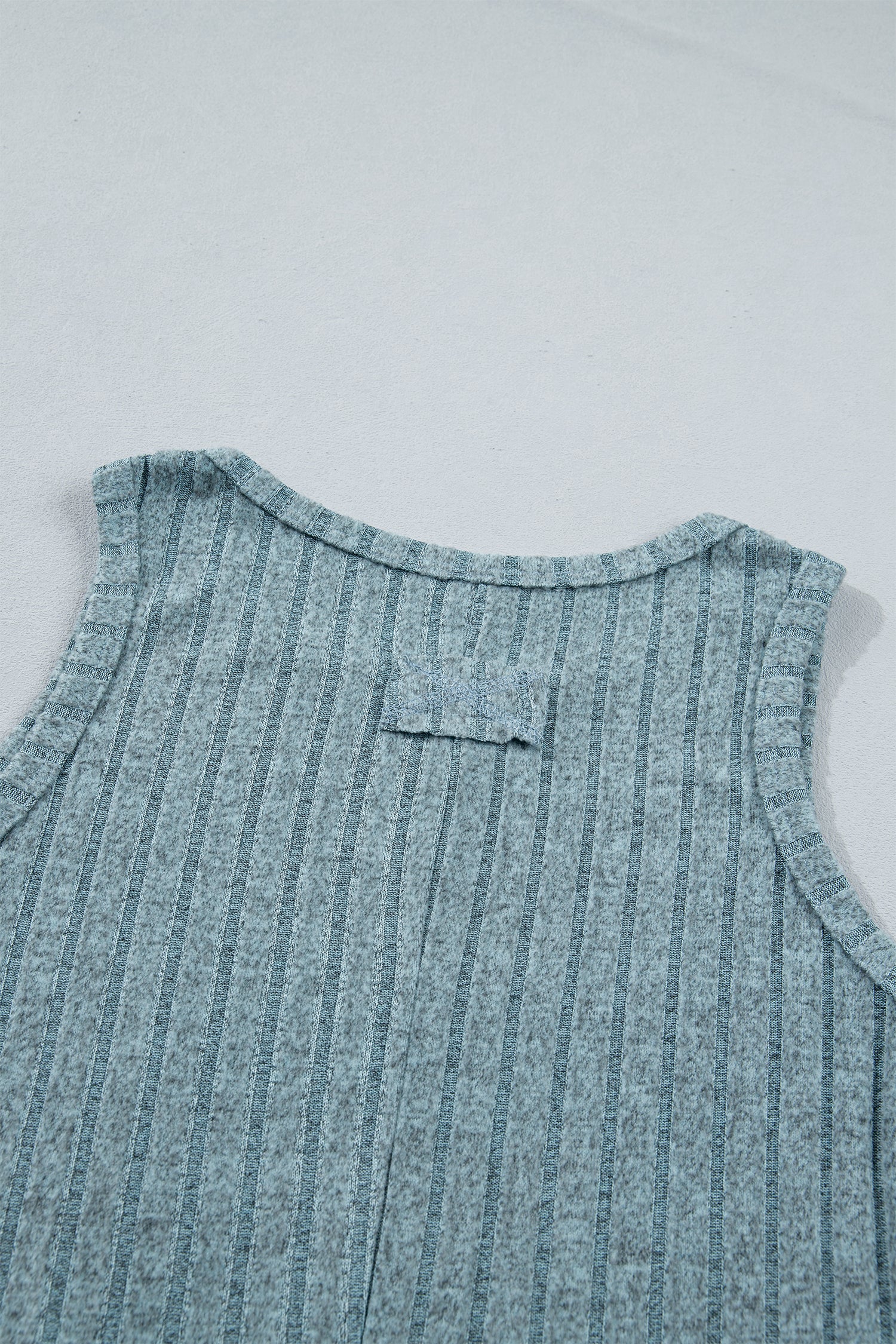 Bonbon Slim Ribbed Mineral Wash Tank Top