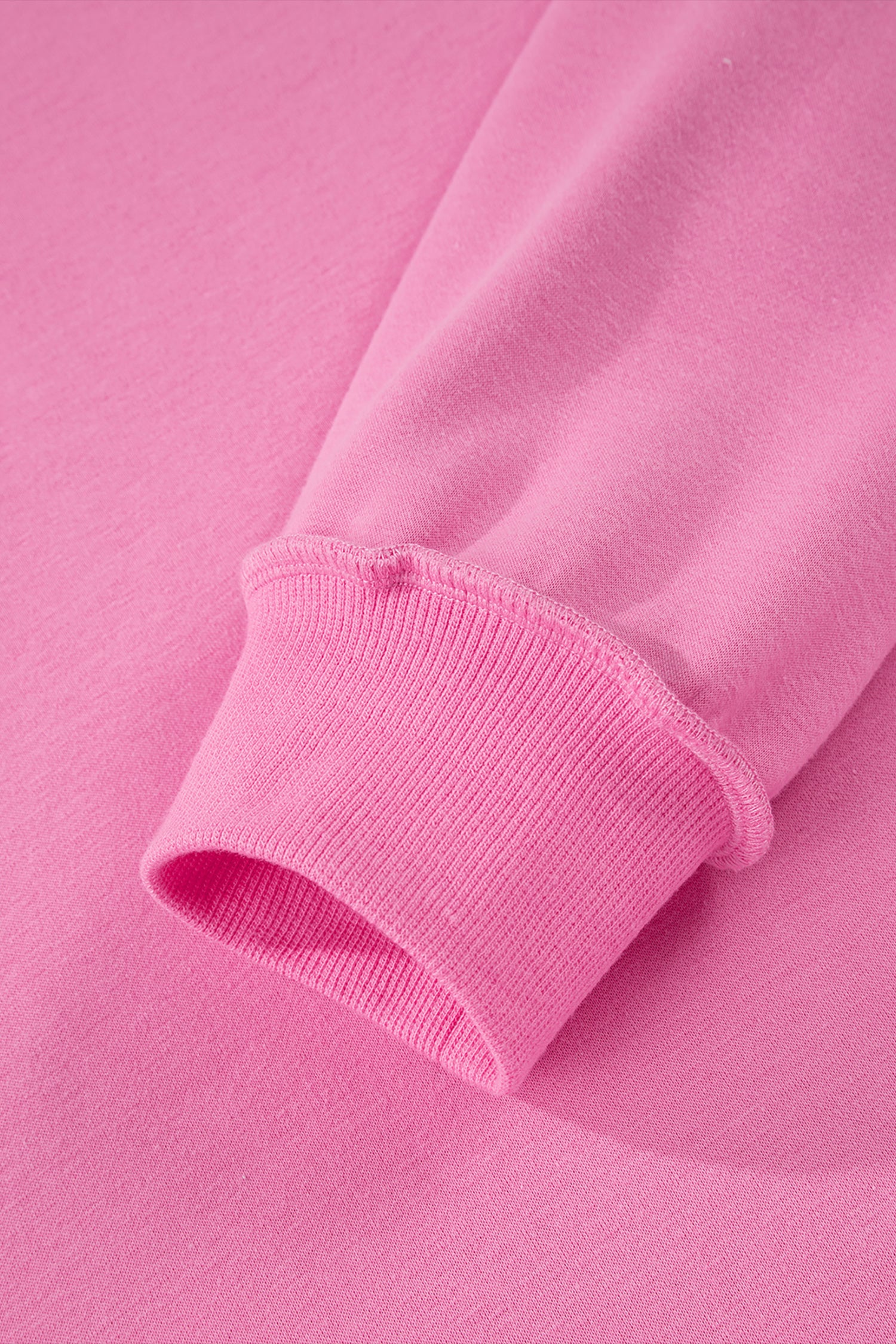 Apricot Oversize Drop Shoulder Reversible Mock Neck Sweatshirt