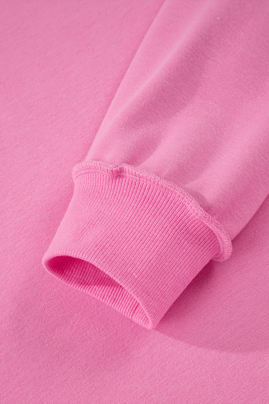 Apricot Oversize Drop Shoulder Reversible Mock Neck Sweatshirt