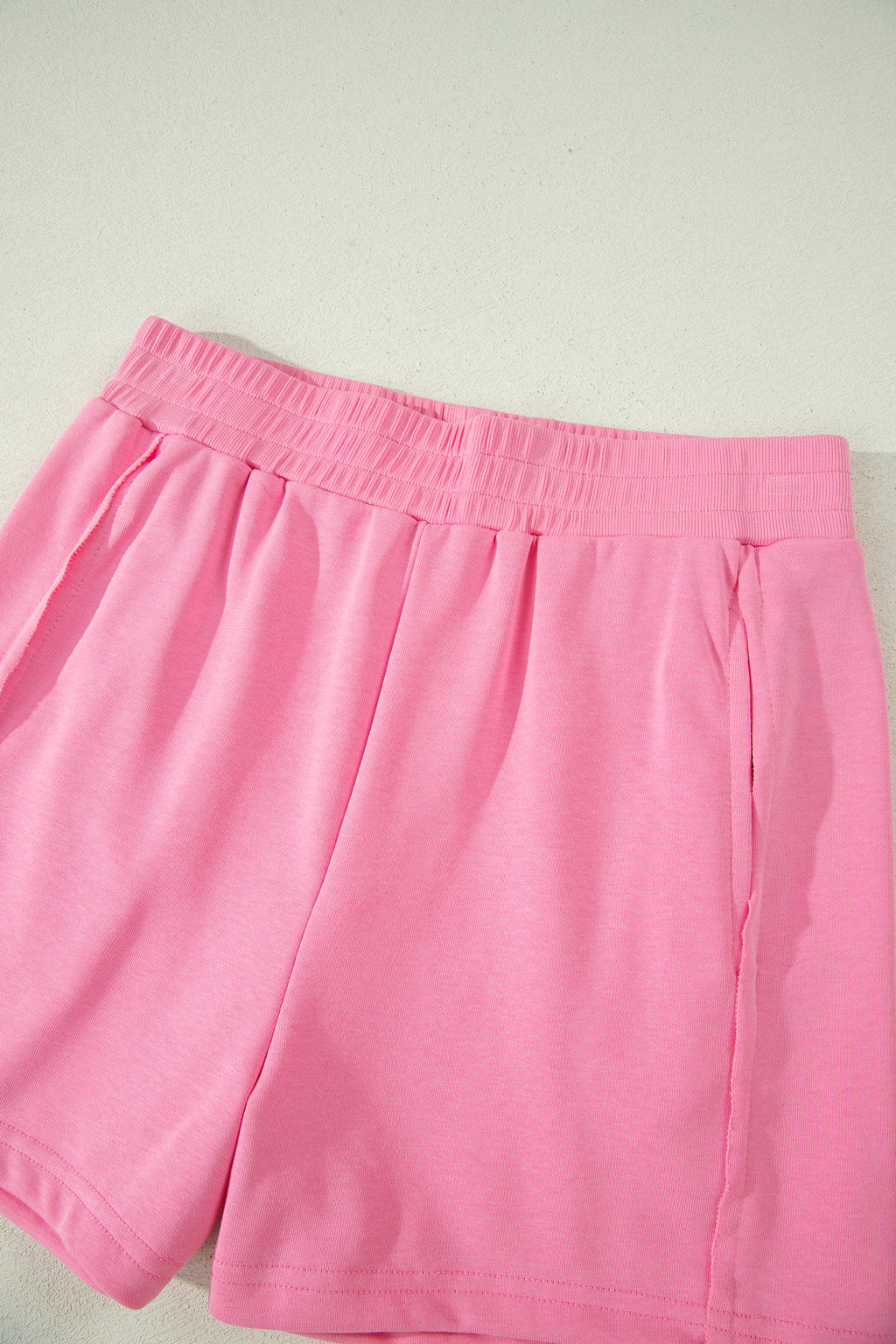 Green Slim Tank Top Elastic High Waist Shorts 2pcs Outfit